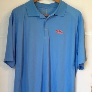 Nike men’s Dri-fit polo XL powder blue “Ole Miss”